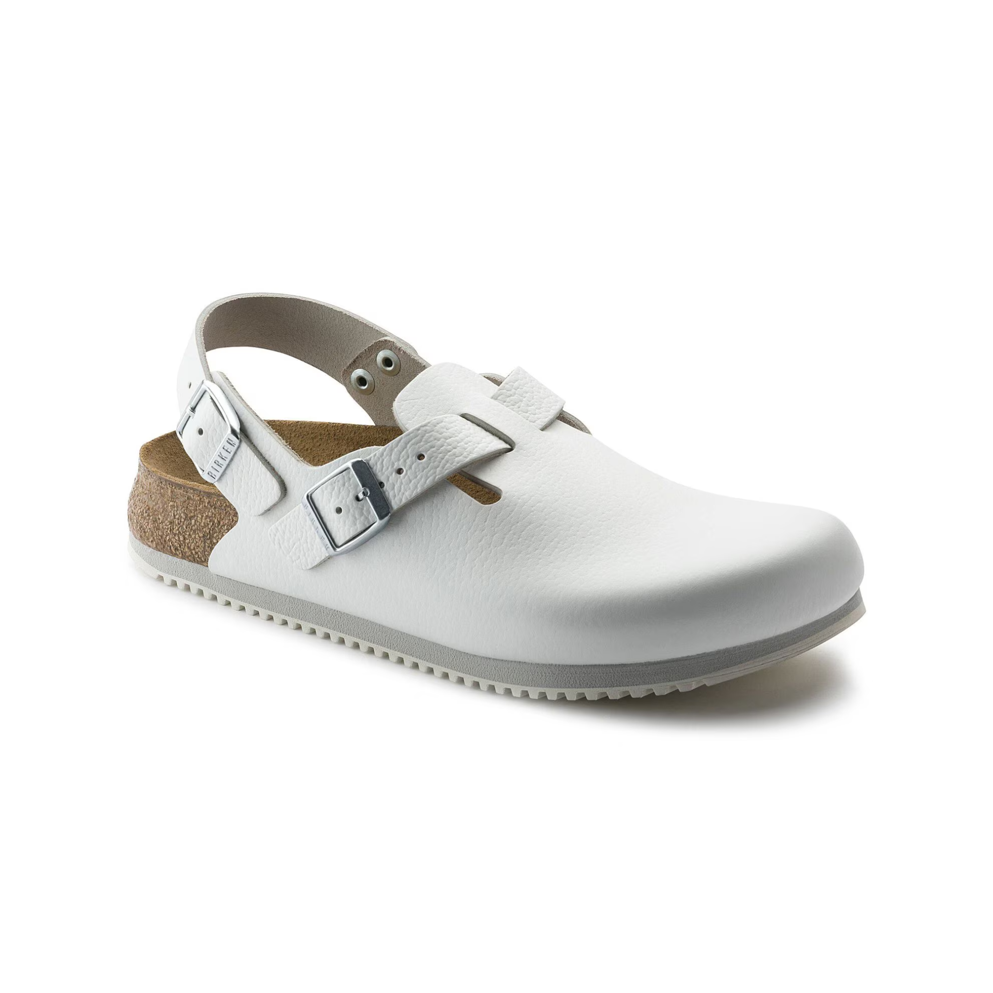 Tokio Super Grip - Sabot Cuir naturel - Birkenstock Birkenstock  Blanc-Étroite-48