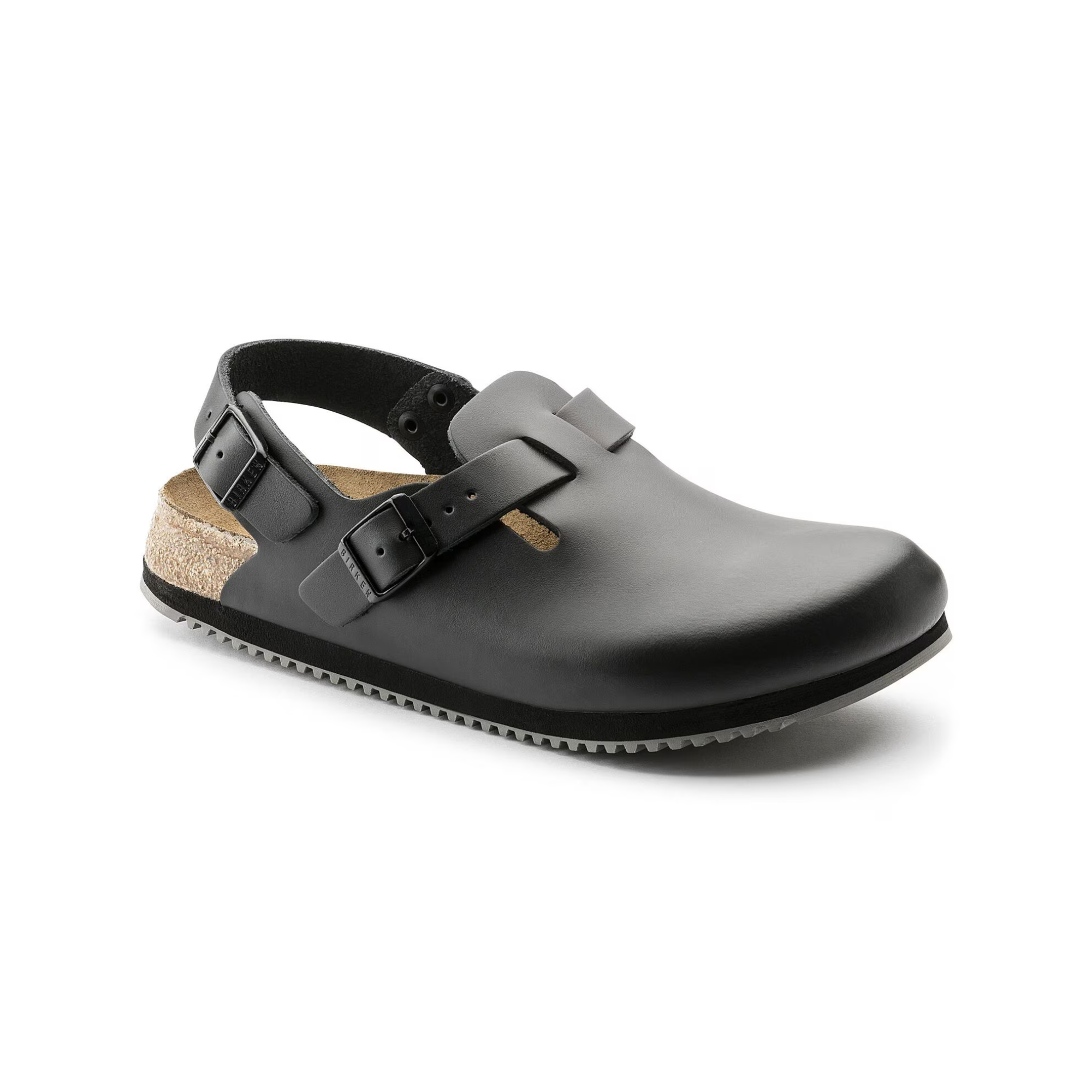 Tokio Super Grip - Sabot Cuir naturel - Birkenstock Birkenstock  Noir-Étroite-48