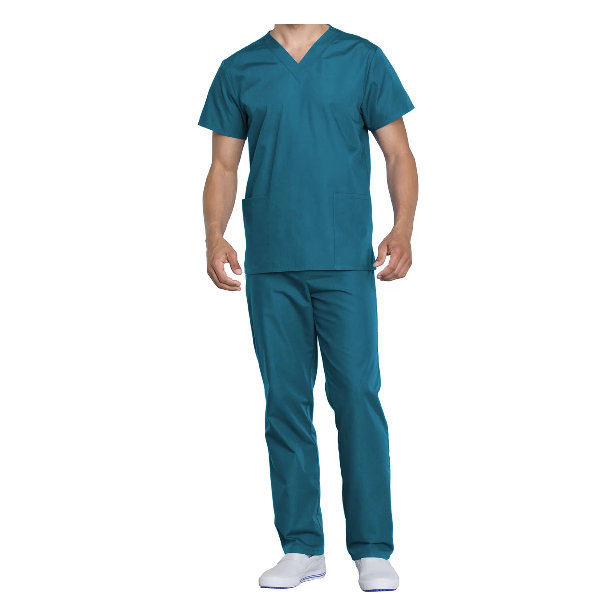 Toulouse - Ensemble médical - Tunique et pantalon - Unisexe - Cherokee Cherokee Authentic Workwear  Bleu-Canard-3XL