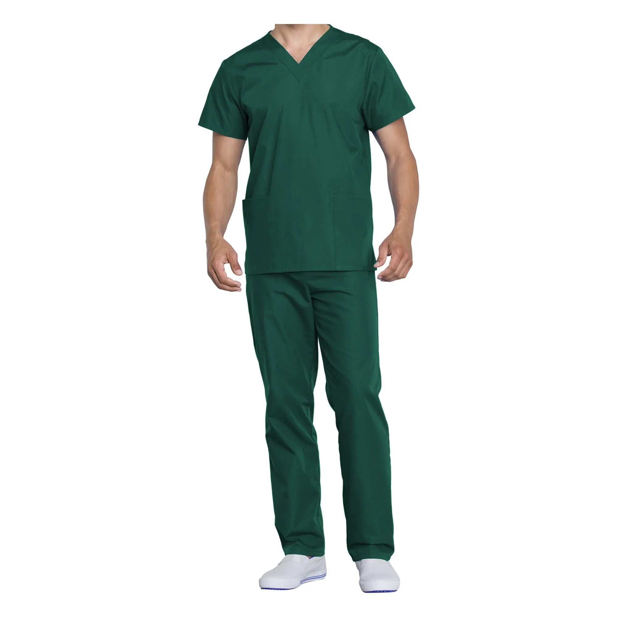 Toulouse - Ensemble médical - Tunique et pantalon - Unisexe - Cherokee Cherokee Authentic Workwear  Vert-Chasseur-3XL