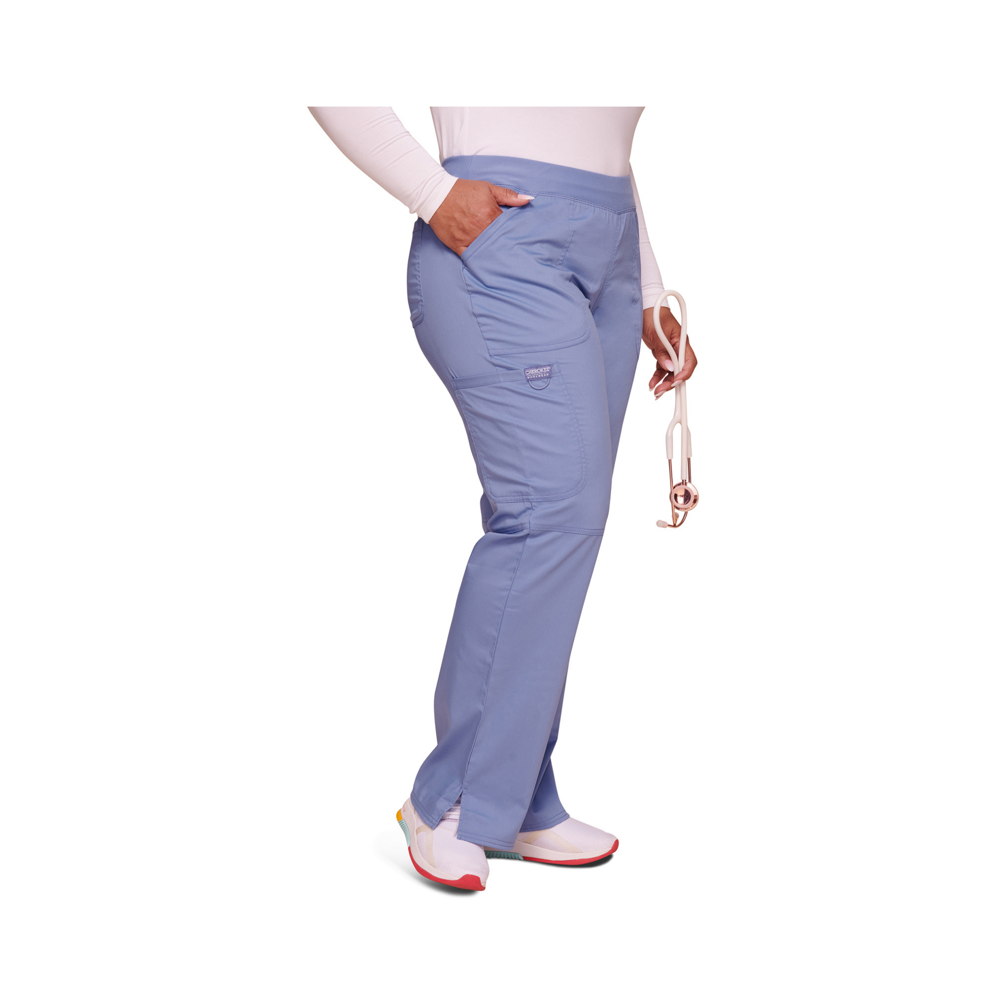 Villeurbanne - Pantalon droit taille mi-haute - Femme - Cherokee Cherokee Authentic Workwear 